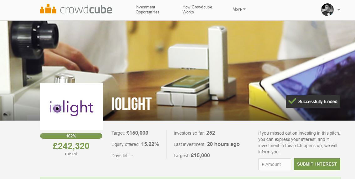 iolight-crowd-funding-result Invest in ioLight